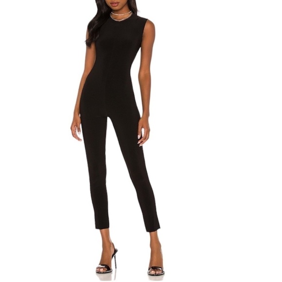 Norma Kamali | Women’s Black Sleeveless Ankle Catsuit Size XL NWT - Picture 1 of 9